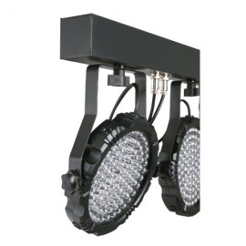 Set fari PAR LED Showtec Lightset MKII completo di borsa e supporto fari - 30272