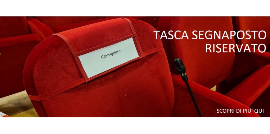 Tasca Segnaposto Riservato poltrona Cinema Teatro Sala Convegni