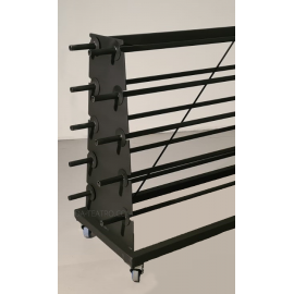 Carrello porta rotoli per tappeti danza fino a 10 rotoli ballet dance floor cart