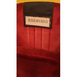 Segnaposto con peso per poltrona riservata tasca riservato per teatro o cinema no elastico