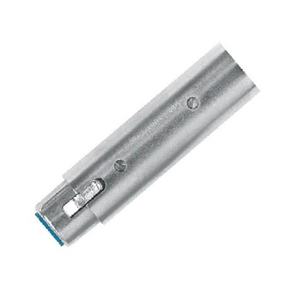 Adattatore Convertitore DMX XLR 3 Pin A 5 Pin – Shell Metallica Schermata, Lunghezza 73 Mm, Maschio-Femmina, Per Illuminazione Teatrale
