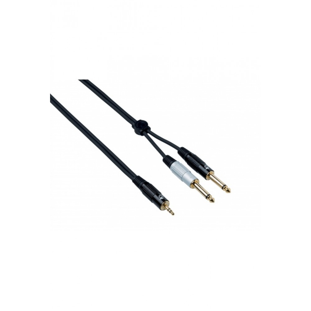 Cavo a Y Bespeco EAYMSJ300 link jack stereo da 3.5mm a 2 jack 6.3mm 3metri