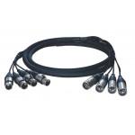 CODINO XLR FRUSTA CON CONNETTORI 4IN 4OUT 5METRI