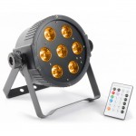 FLATPAR BEAMZ 7X15W DMX LEDS IR RGBAW - 151276