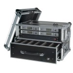 Flightcase porta microfoni wireless da 3 unità con cassetto DAP-Audio D7519B