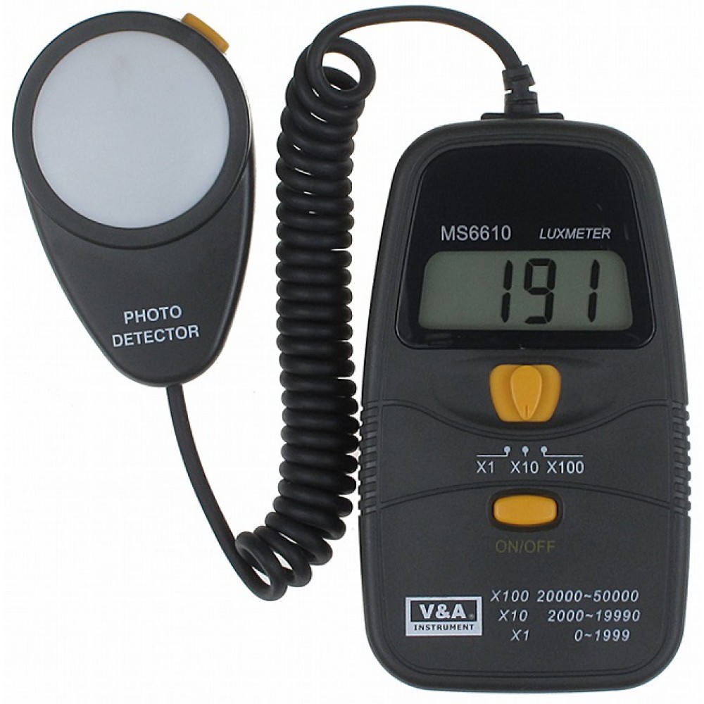 MISURATORE DI EMISSIONE LUCE DIGITALE MS6610 DIGITAL LIGHT LUXMETER