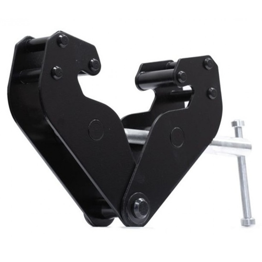 Pinza per sospensione paranchi portata 1000 kg apertura larghezza flangia 75-230 mm