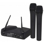 PROEL DOPPIO MICROFONO PALMARE WM202DM UHF WIRELESS DUAL CHANNEL