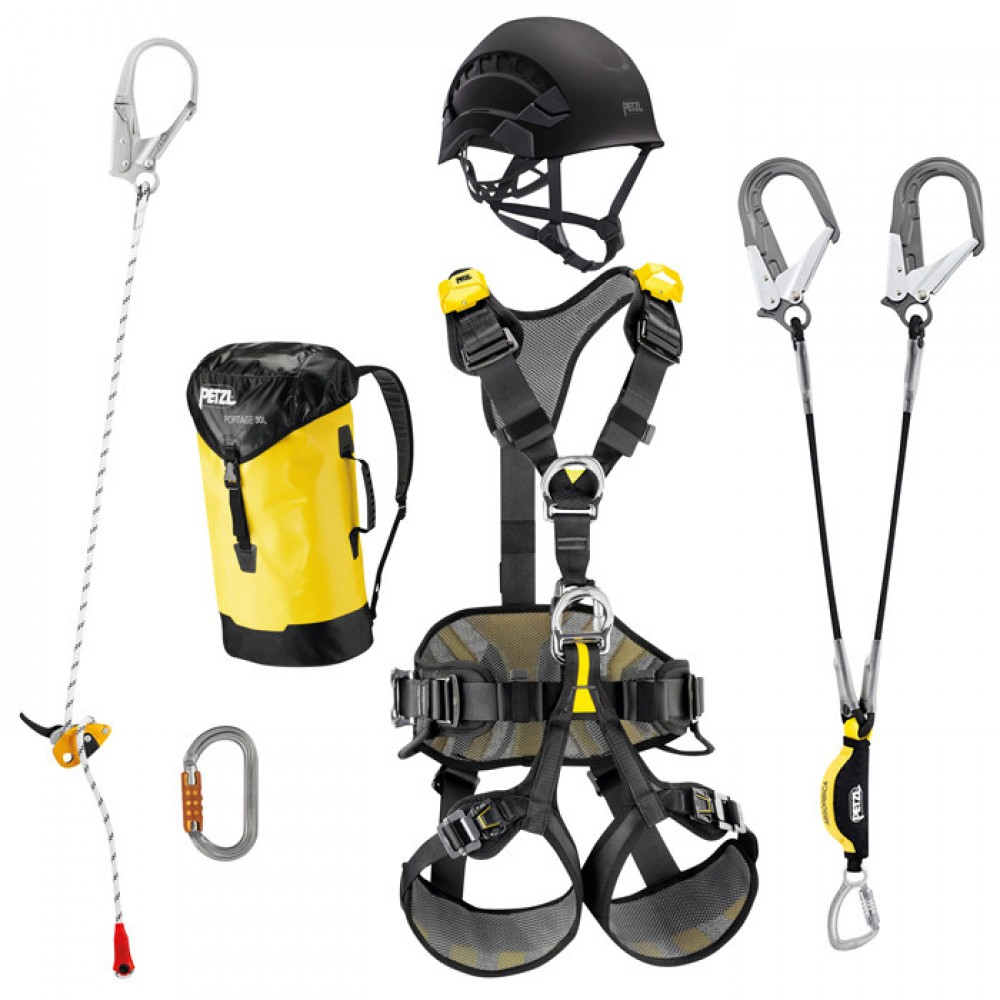 Set imbracatura anticaduta, arrampicata Petzl 70605