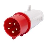 Spina volante Cee Gewiss 60020 3p+N+Terra ROSSA 32A 6h 400V 5poli IP44