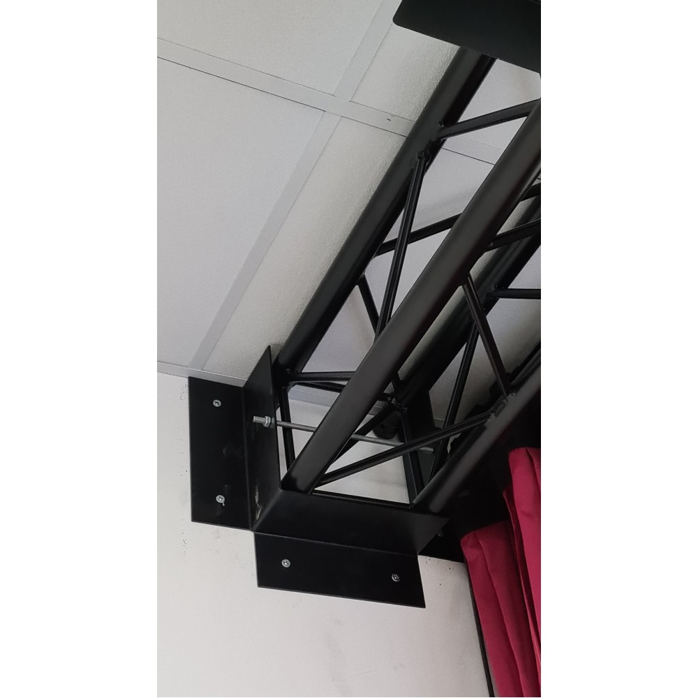 Staffe supporto wallmount a parete per americane in alluminio tralicci reticolari realizzate su misura