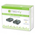 Techly Amplificatore Extender 4K UHD fino a 60m su cavo Cat.6-6A-7 EXT-E704K