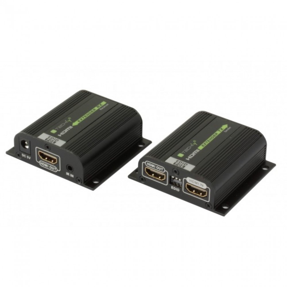 Techly Extender Amplificatore POE HDMI Full HD HDCP su cavo Cat.6 EXT-E70POED CON EDID E IR